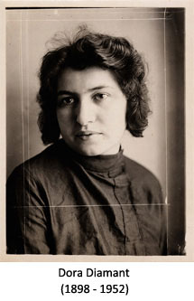 Dora Diamant, Kafka's lover, 1923-1924 until his death